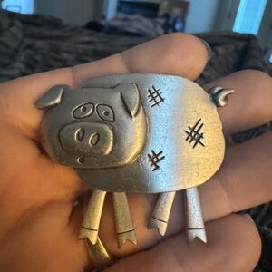 JJ Pig Brooch